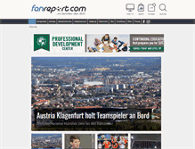 Tablet Screenshot of fanreport.com